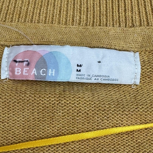 Free People FP‎ Beach Solar Sweater Pants Set Women's 2 Piece Knit Gold Heather - Picture 9 of 16